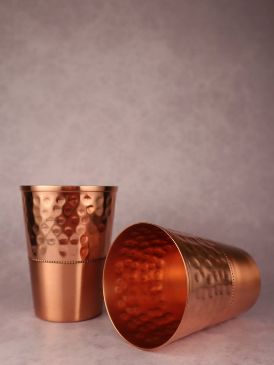 Bakrena čaša AYURVEDA 400 ml - set od četiri - Enlight Shop