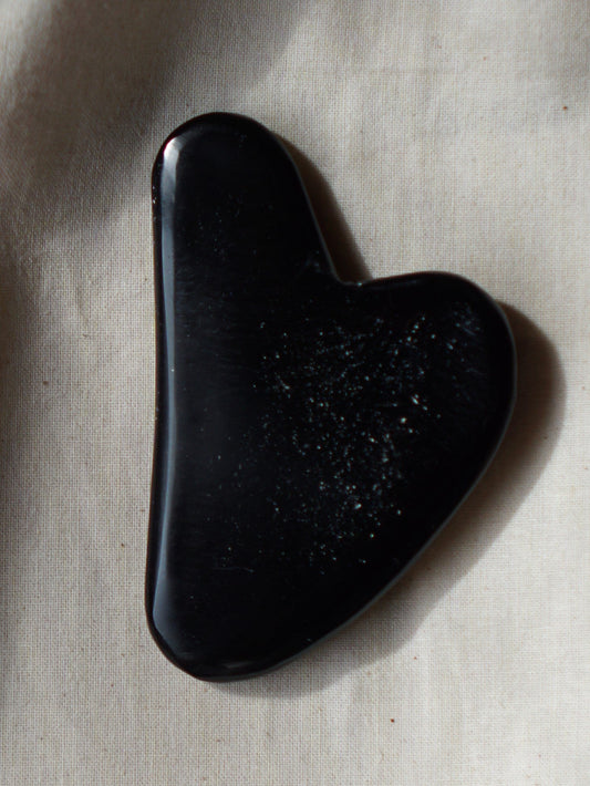 Gua sha kamen za masažu lica - Crni Opsidian - Enlight Shop