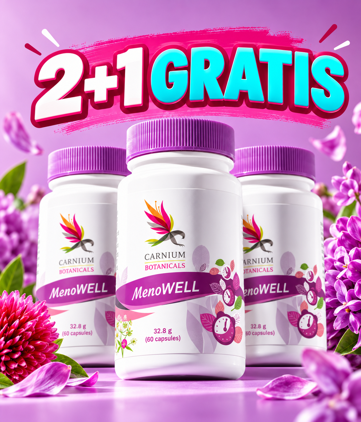 MenoWELL - CARNIUM BOTANICALC - pomoć u menopauzi 2+1 GRATIS
