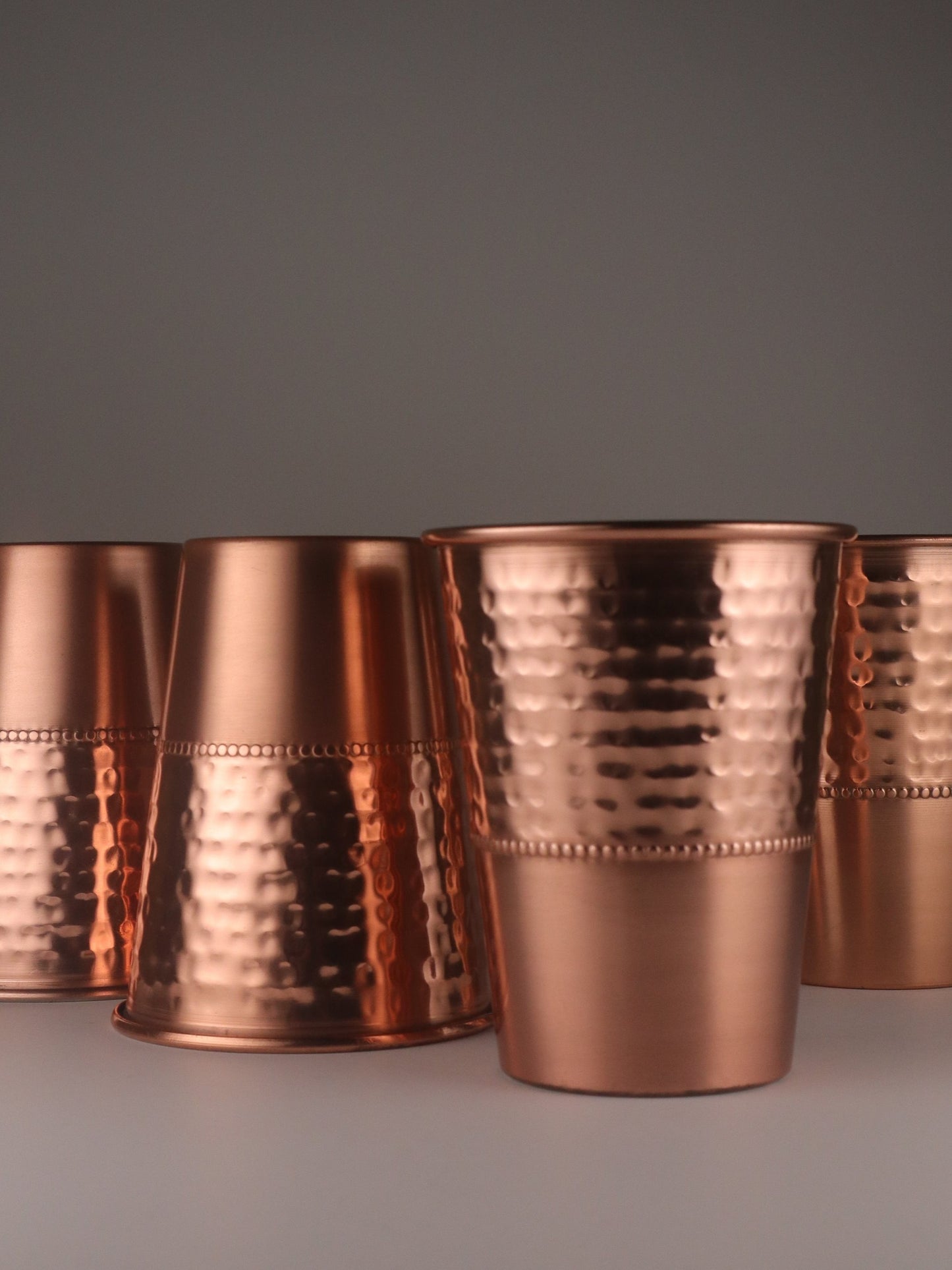 Inox-copper-plated cocktail glass 400 ml - set of four
