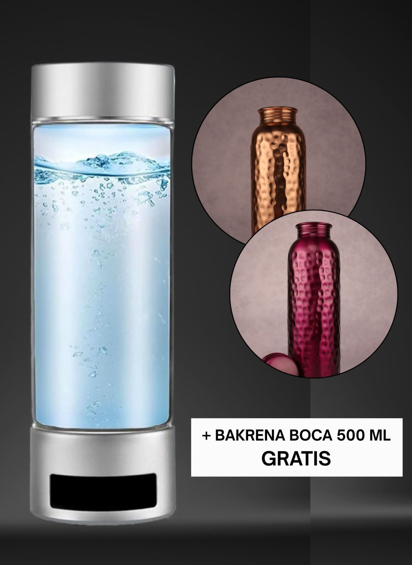 Enlight HYPER VODIK boca - Staklo 400 ml - Enlight Shop