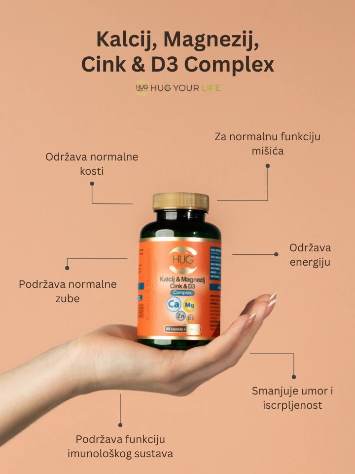 Magnezij, Kalcij, Cink, D3 Kompleks - Enlight Shop