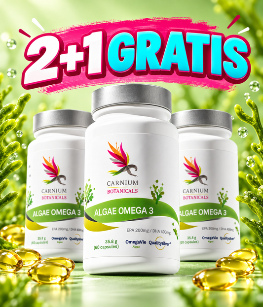 Omega3 Algae - CARNIUM BOTANICALS - veganske omega3-  2+1 GRATIS