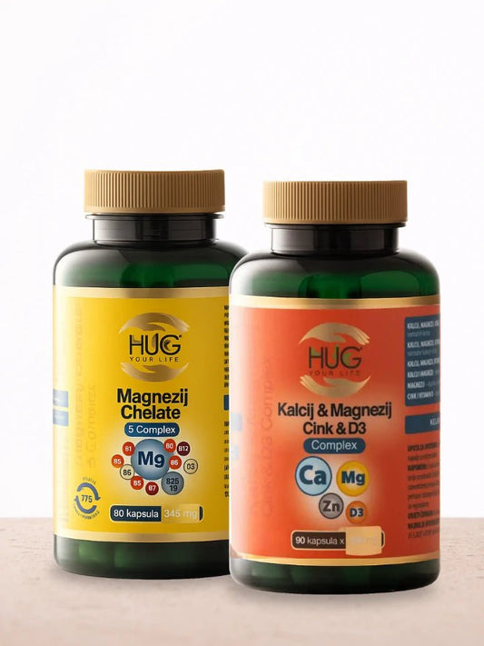 SET: Kompleks 5 Magnezija + Magnezij, Kalcij, Vit D3 - Enlight Shop